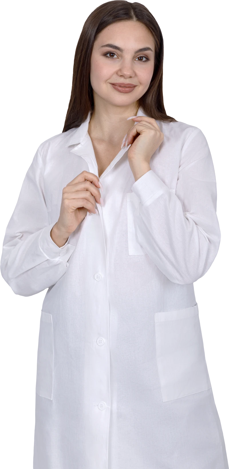 Халат БЯЗЬ женский от ОПЗ, белый
