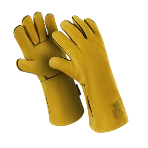 Краги ФЛАГМАН ФАЕРЛАЙТ (TG-691), спилок, интерлок/флис, нить Kevlar®, до 250°С, 380 мм Пер 722