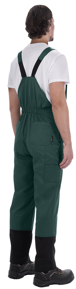 Костюм мужской ТЕХНИК 2 от механических воздействий и ОПЗ (куртка, полукомбинезон), темно-зелёный/черный