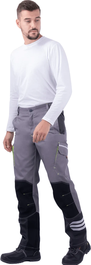 Брюки мужские ЭДВАНС от механических воздействий и ОПЗ,серый/темно-серый/черный Брю 616