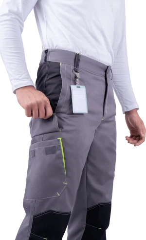 Брюки мужские ЭДВАНС от механических воздействий и ОПЗ,серый/темно-серый/черный Брю 616