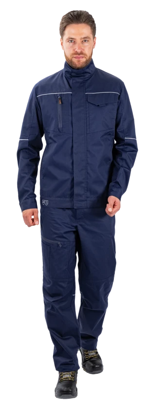 Костюм мужской ДЮРАБЛ от механических воздействий и ОПЗ (куртка, брюки), синий