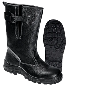 Сапоги TURBO с КП шерст. мех, хромовые ПУ/нитрил ( Сап. 083 )