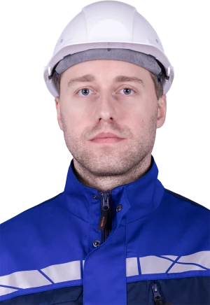 Куртка мужская СТРОНГ от механических воздействий и ОПЗ, цвет василёк/темно-синий Кур 1606