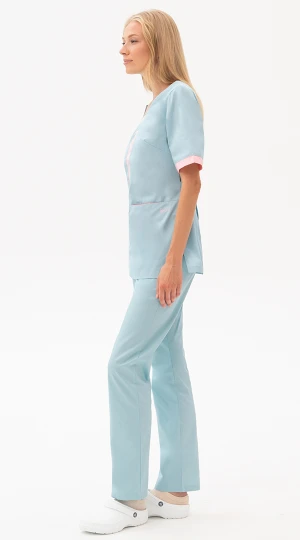 Костюм САНДРА, св.морская волна-св.розовый Кос 021