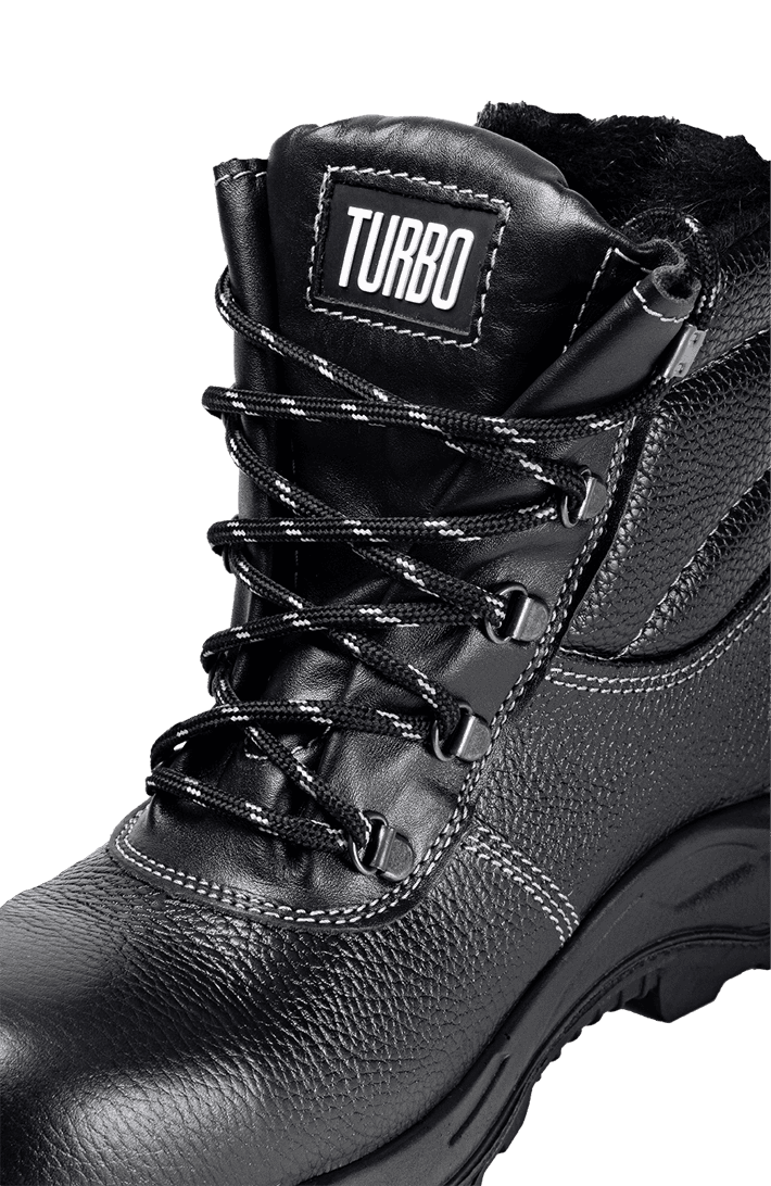 Ботинки TURBO с КП нат. мех, хромовые ПУ/нитрил (Бот. 120)