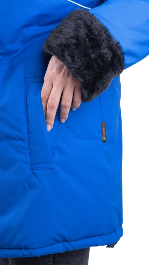 Куртка ЗИМУШКА зимняя, василёк, женская Кур 609